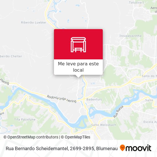 Rua Bernardo Scheidemantel, 2699-2895 mapa