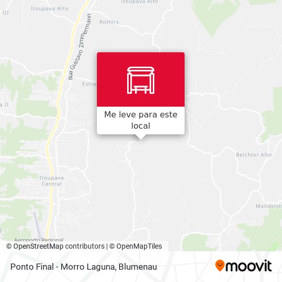 Ponto Final - Morro Laguna mapa