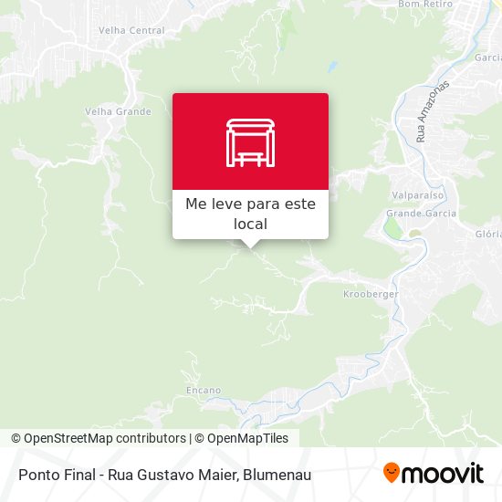 Ponto Final - Rua Gustavo Maier mapa