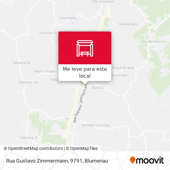 Rua Gustavo Zimmermann, 9791 mapa