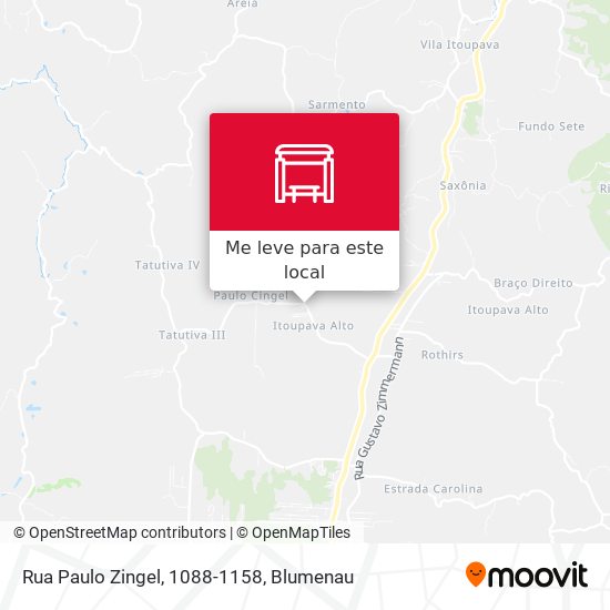 Rua Paulo Zingel, 1088-1158 mapa