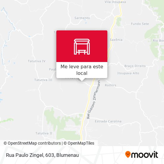 Rua Paulo Zingel, 603 mapa