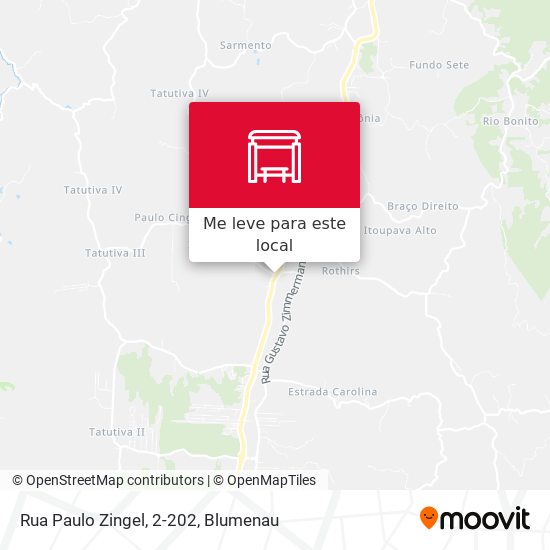 Rua Paulo Zingel, 2-202 mapa