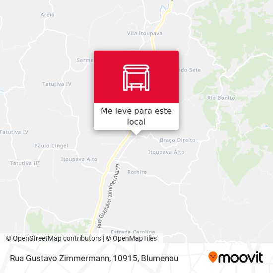 Rua Gustavo Zimmermann, 10915 mapa