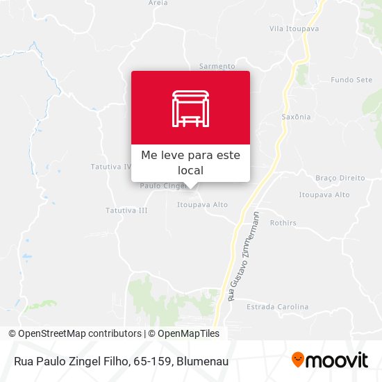 Rua Paulo Zingel Filho, 65-159 mapa