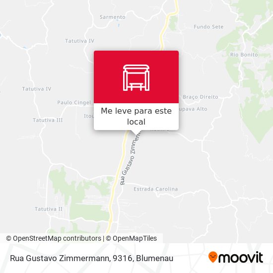 Rua Gustavo Zimmermann, 9316 mapa