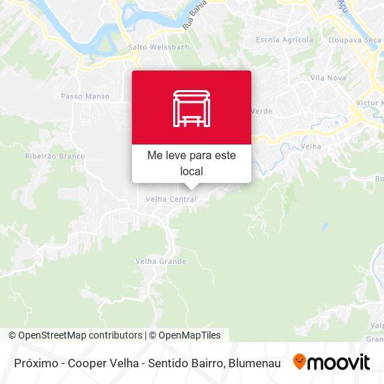 Próximo - Cooper Velha - Sentido Bairro mapa