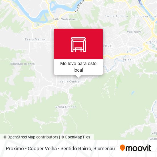 Ponto Próximo - Cooper Velha - Sentido Bairro mapa