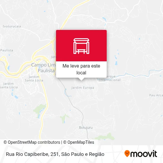 Rua Rio Capiberibe, 251 mapa