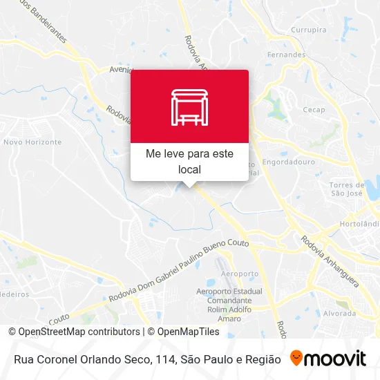Rua Coronel Orlando Seco, 114 mapa