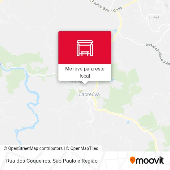 Rua dos Coqueiros mapa