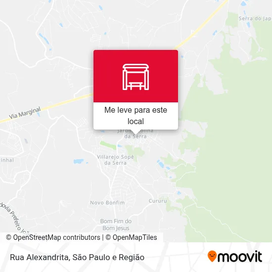 Rua Alexandrita mapa