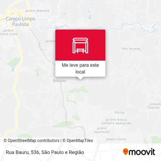 Rua Bauru, 536 mapa
