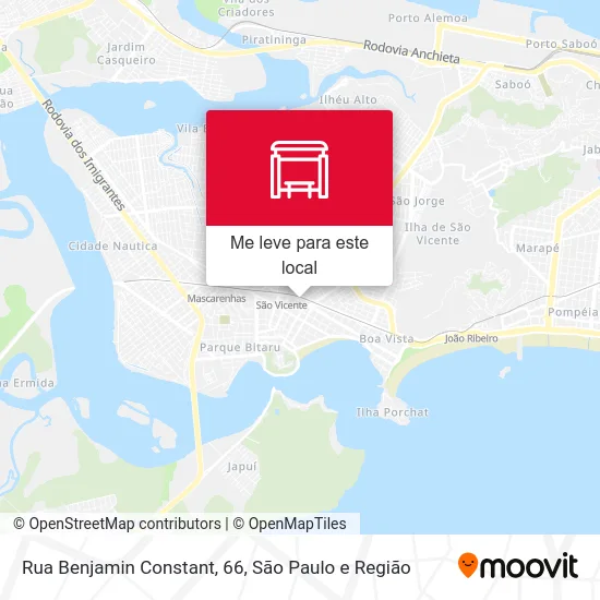 Rua Benjamin Constant, 66 mapa