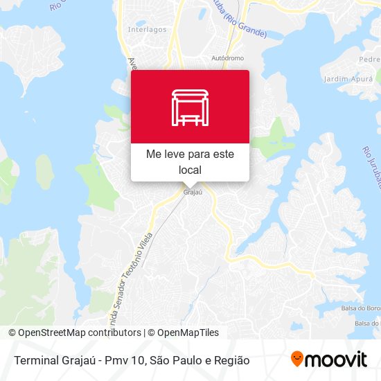 Terminal Grajaú - Pmv 10 mapa