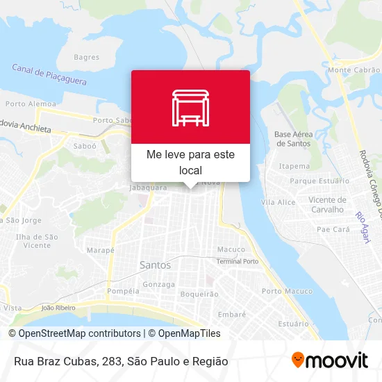 Rua Braz Cubas, 283 mapa