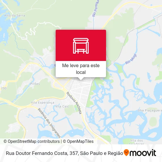 Rua Doutor Fernando Costa, 357 mapa