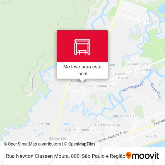 Rua Newton Classen Moura, 800 mapa