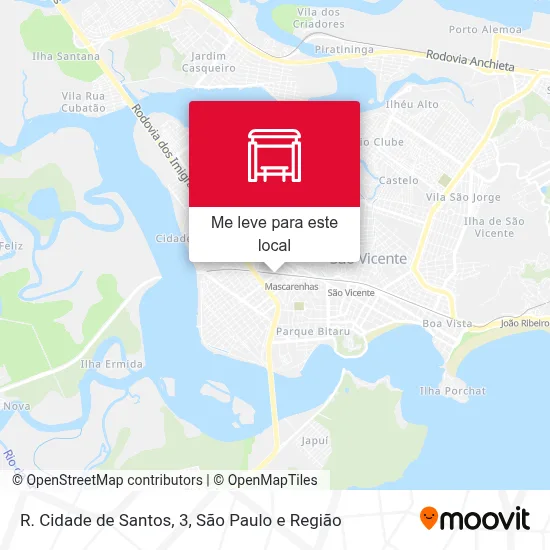 R. Cidade de Santos, 3 mapa