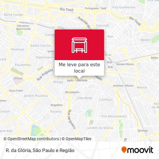 R. da Glória mapa
