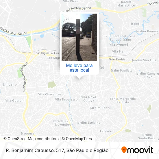 R. Benjamim Capusso, 517 mapa