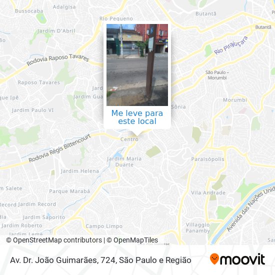 Av. Dr. João Guimarães, 724 mapa