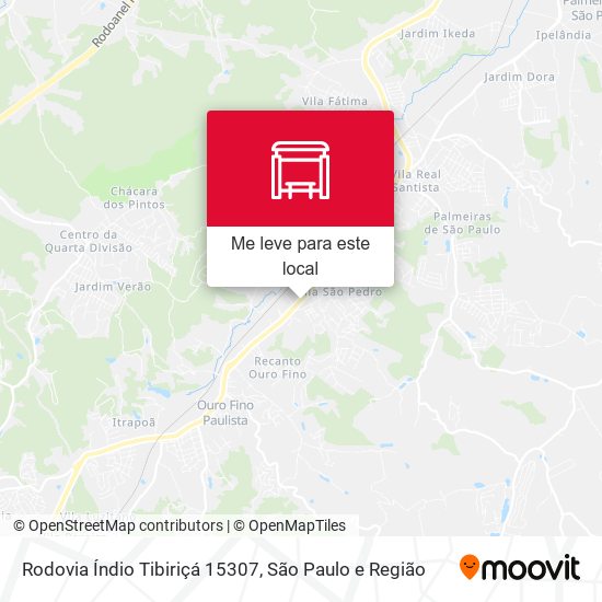 Rodovia Índio Tibiriçá 15307 mapa