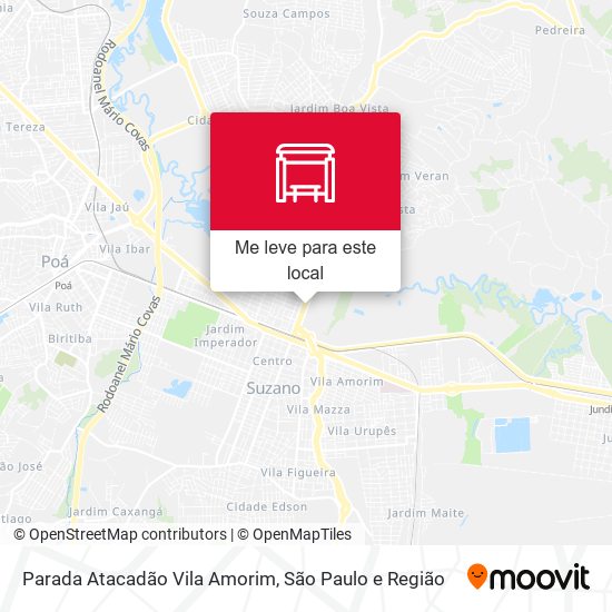 Parada Atacadão Vila Amorim mapa