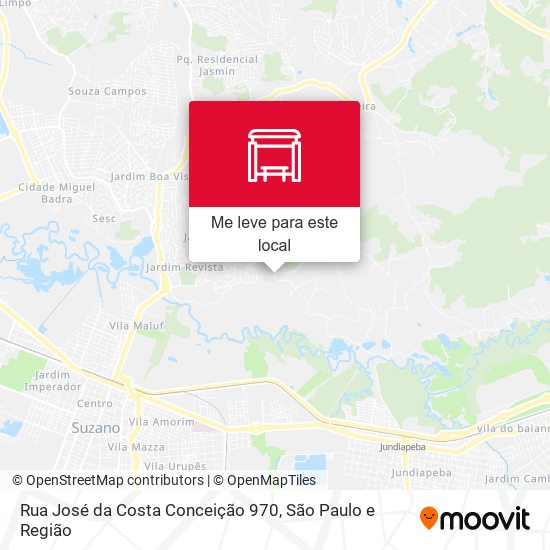 Rua José da Costa Conceição 970 mapa