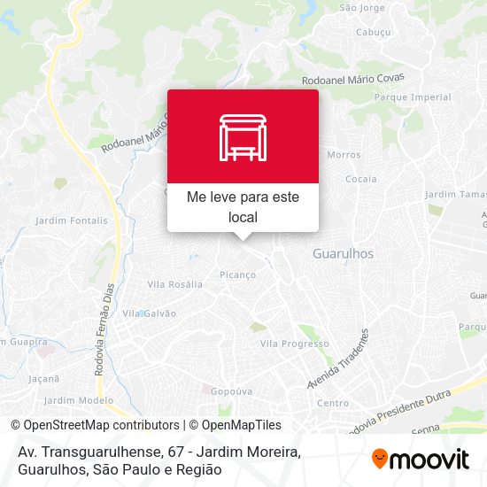 Av. Transguarulhense, 67 - Jardim Moreira, Guarulhos mapa