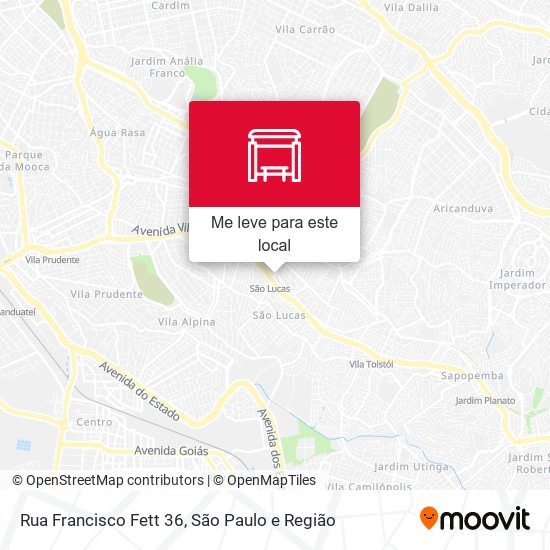 Rua Francisco Fett 36 mapa