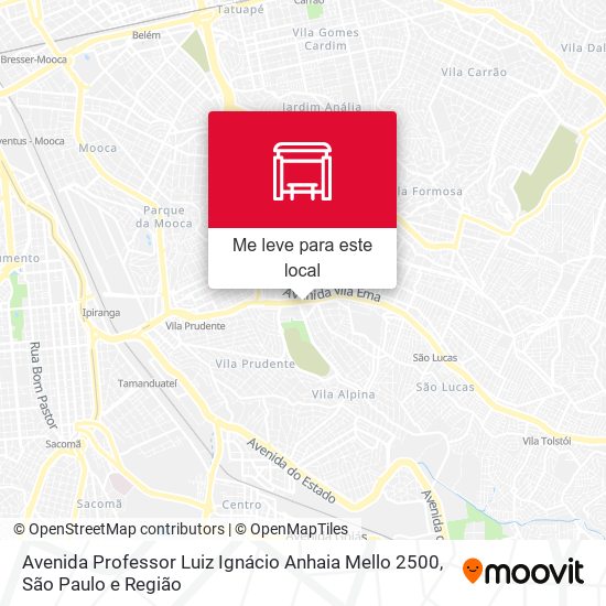 Avenida Professor Luiz Ignácio Anhaia Mello 2500 mapa
