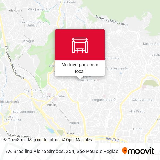 Av. Brasilina Vieira Simões, 254 mapa