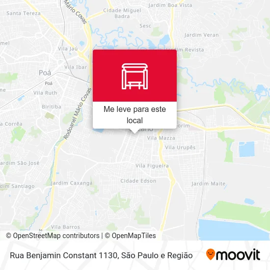 Rua Benjamin Constant 1130 mapa