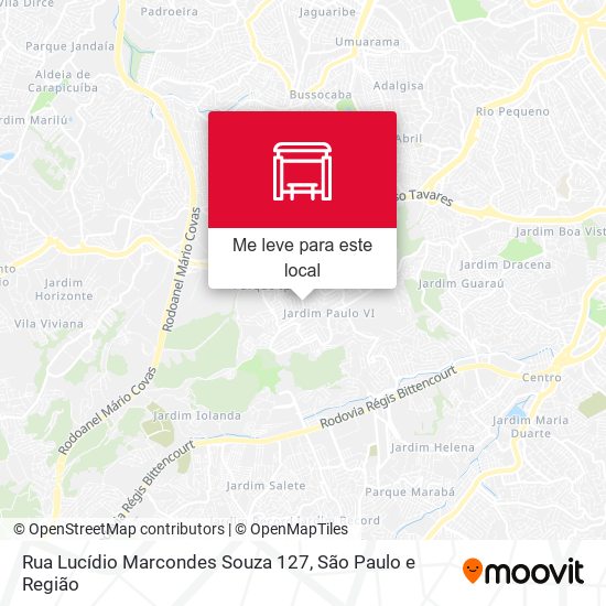 Rua Lucídio Marcondes Souza 127 mapa