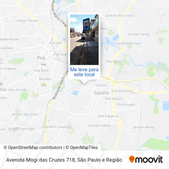 Avenida Mogi das Cruzes 718 mapa