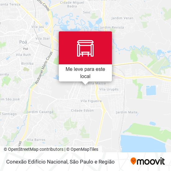Conexão Edifício Nacional mapa