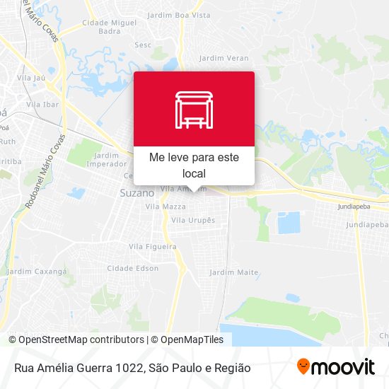 Rua Amélia Guerra 1022 mapa