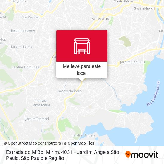 Estrada do M'Boi Mirim, 4031 - Jardim Angela São Paulo mapa