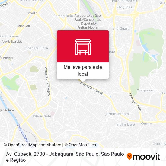 Av. Cupecê, 2700 - Jabaquara, São Paulo mapa