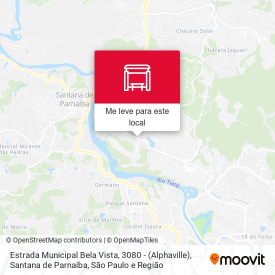 Estrada Municipal Bela Vista, 3080 - (Alphaville), Santana de Parnaíba mapa