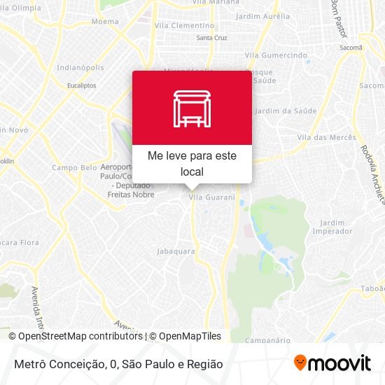 Metrô Conceição, 0 mapa
