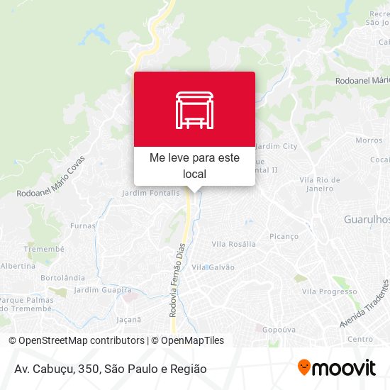 Av. Cabuçu, 350 mapa