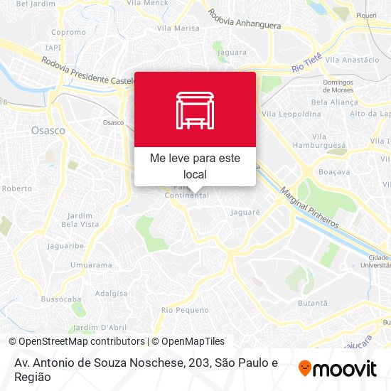 Av. Antonio de Souza Noschese, 203 mapa