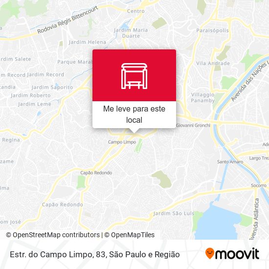 Estr. do Campo Limpo, 83 mapa