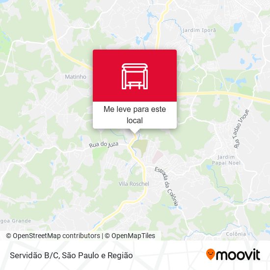Servidão B/C mapa