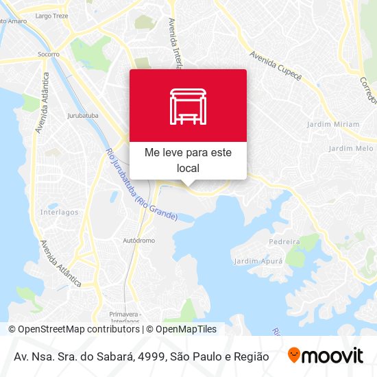 Av. Nsa. Sra. do Sabará, 4999 mapa