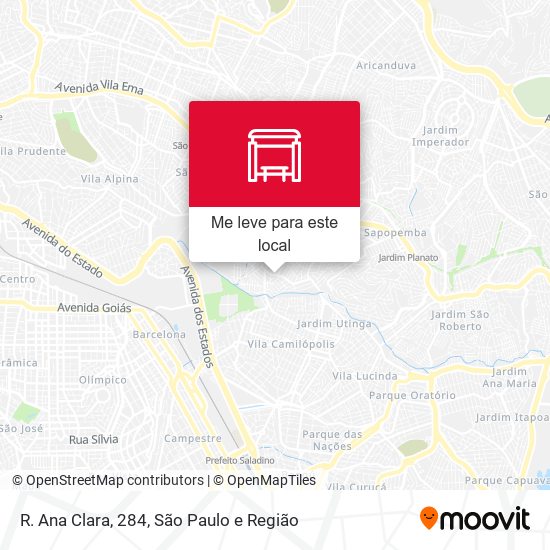 R. Ana Clara, 284 mapa