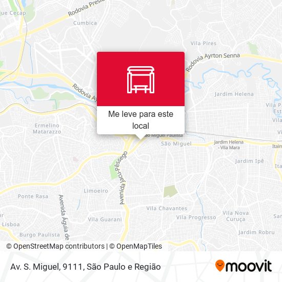 Av. S. Miguel, 9111 mapa