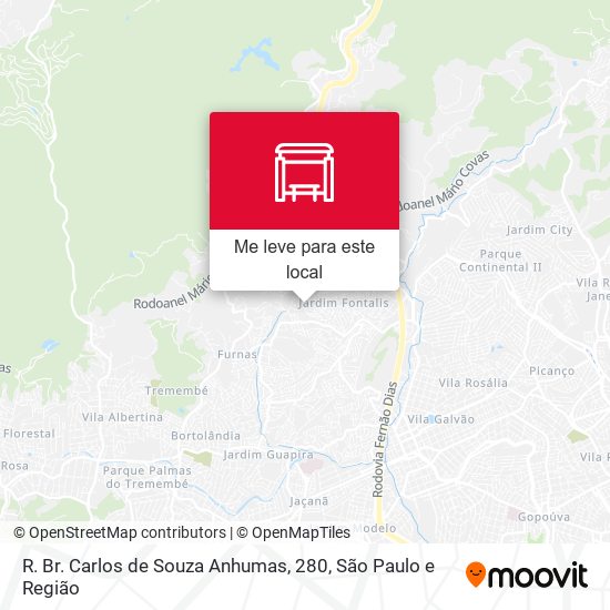 R. Br. Carlos de Souza  Anhumas, 280 mapa